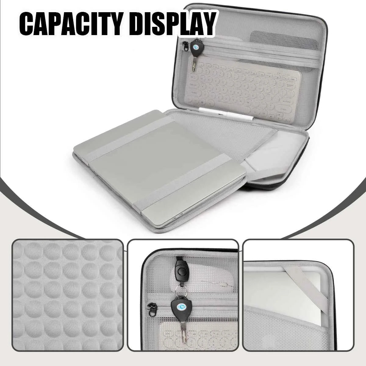 Hard Shell Single-Shoulder Laptop Sleeve 14inch Computer Protective Case Suitable for Apple MacBook Pro 13.3inch Air 13.6inch M3 Huawei 15 Lenovo 15.4 Xiaoxin 15 Men's 15.6