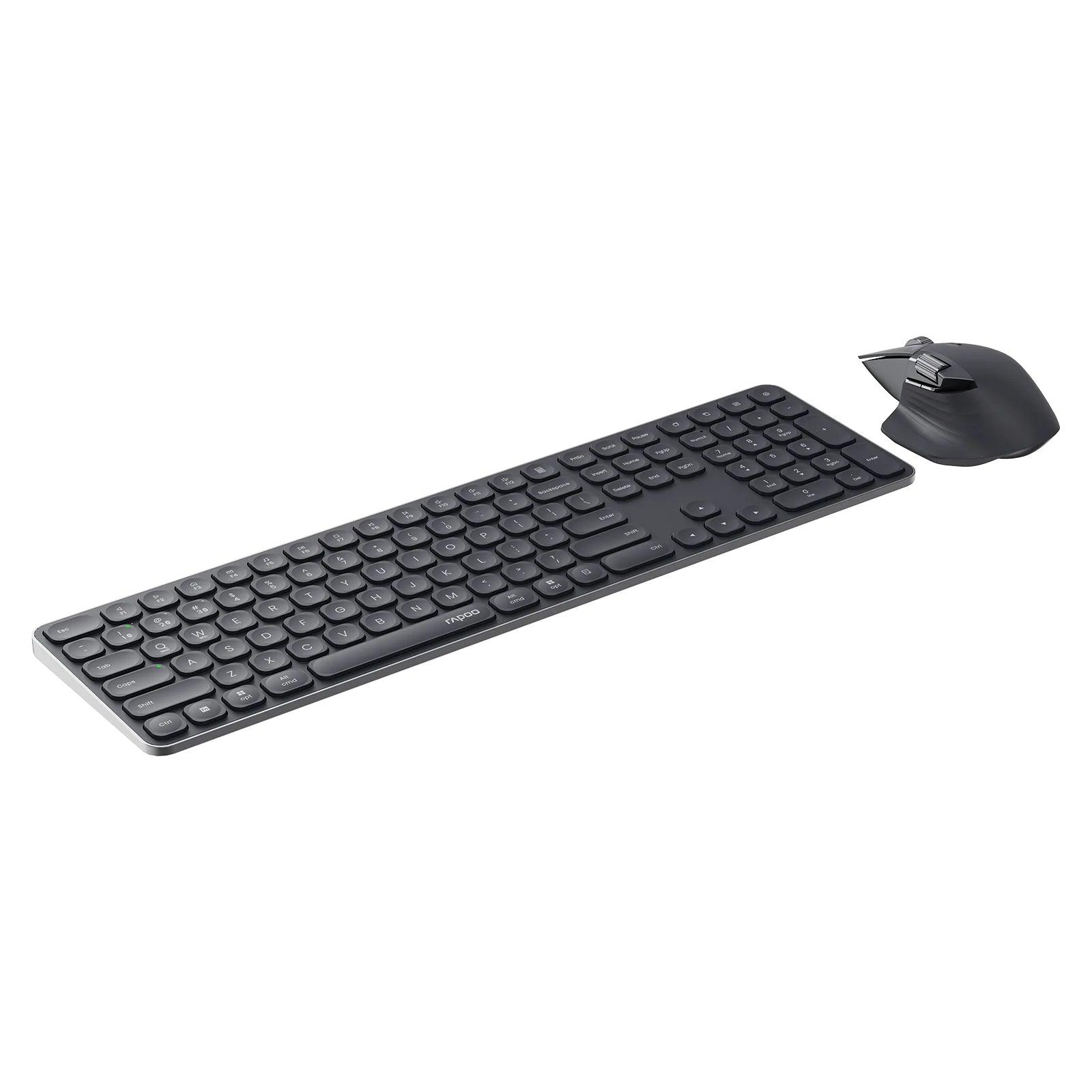 Rapoo 9560M Wireless Keyboard and Mouse Combo E9550L USB-C Rechargeable 110-Key Ultra-Thin Keyboard and MT760SE Wireless Mouse