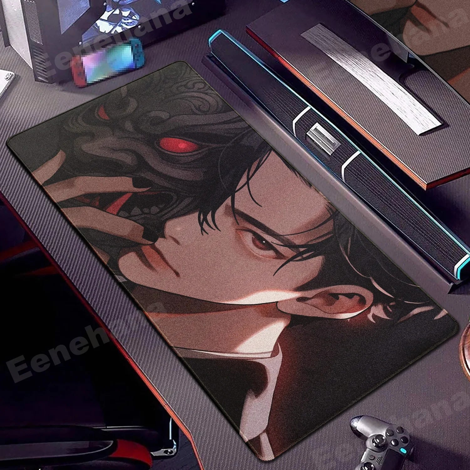 Janpanese Mask Girl Mouse Pad 90x40CM non-slip Gaming Mousepad Gamer E-Sports Mouse Mat Game Mechanical Keyboard XXL Desk Mat - WinSupport Tech