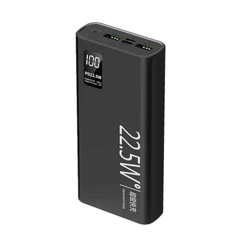 20000mAh 57000mAh Power Bank Digital Display Bidirectional Super Fast Charger External Battery for IPhone Android Fast Charging