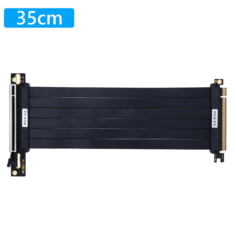 PCIe 3.0 X16 High-Speed Flexible GPU Extension Cable – 90° Adapter