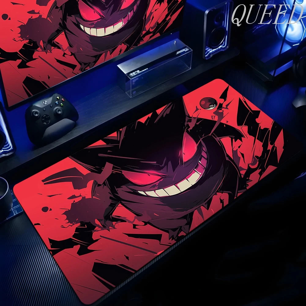Anime P-Pokemons Xxl Mousepad Kawaii G-gengar Mouse Pad Gaming Accessories Computer Mouse Pads Keyboard Gamer Non-slip Desk Mat