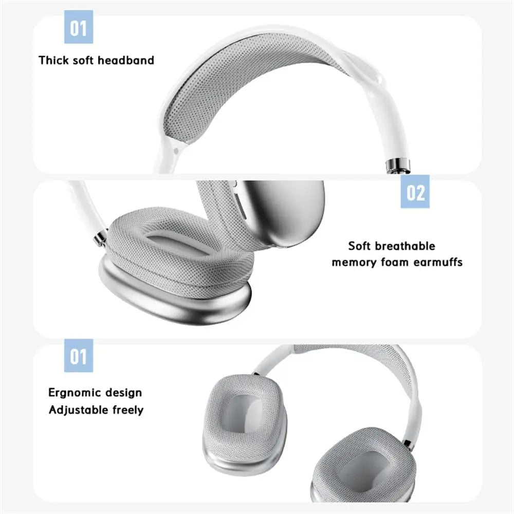 2026 Bluetooth Over Ear Headphones Wireless, HiFi Stereo Sound, 12 Hours Playtime, Dual Device Pairing, Foldable Noise Isolating Gaming Headset B36 Wireless Bluetooth 5.3 Headphones
