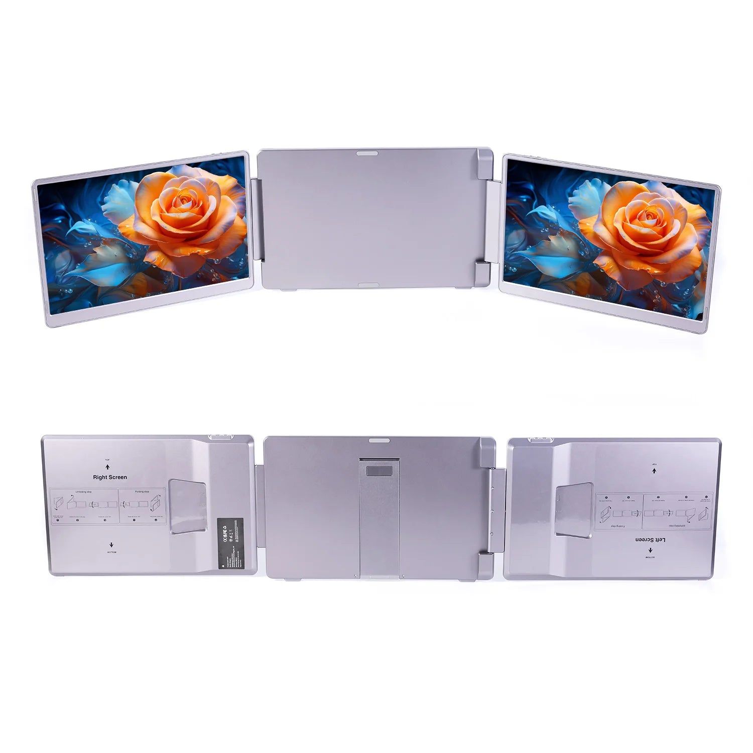 14 Inch Portable Monitor Dual screens For PC/Phone/PS4/PS5/Switch1/Switch2/Xbox 16:9 16:10 IPS FHD Screen Ship From US