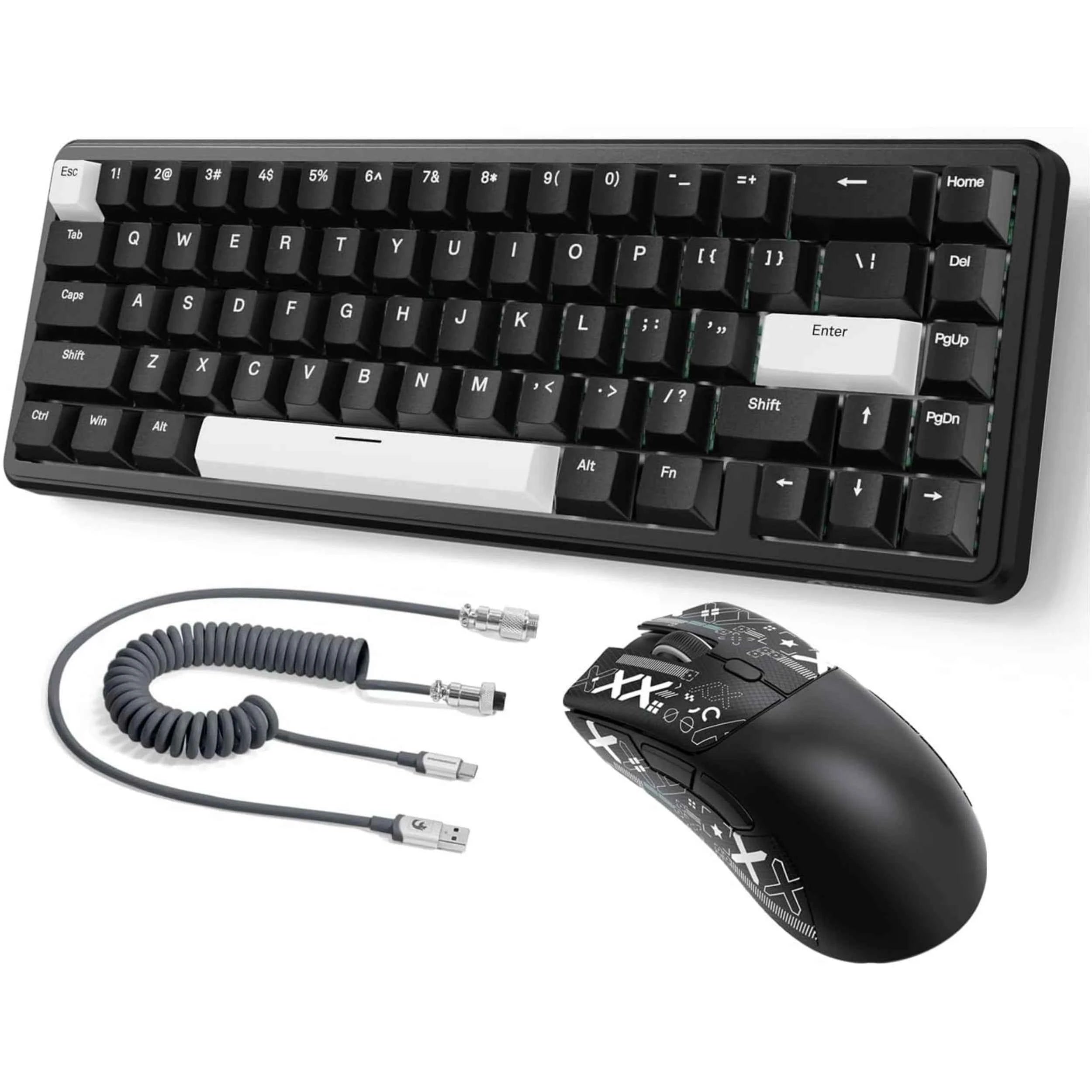 MAMBASNAKE x ATTACK SHARK X65 HE Wired Rapid Trigger Magnetic Switch Keyboard and R1 Mouse Combo
