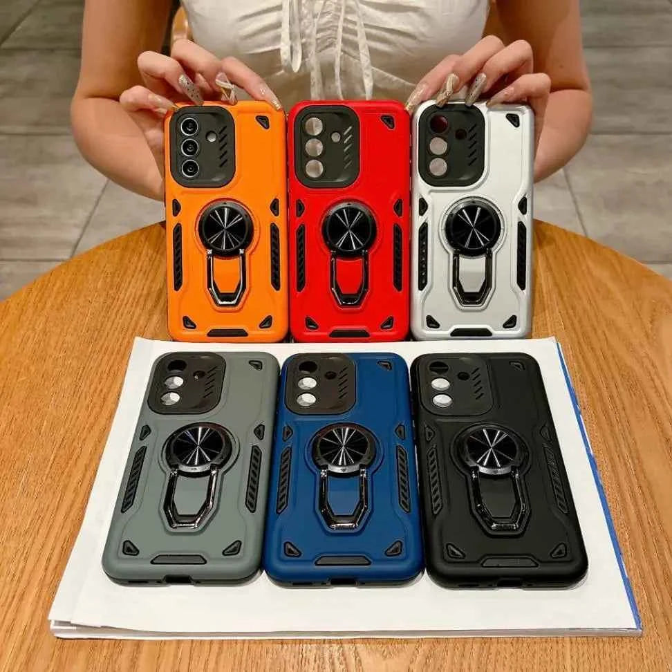 Luxury Ring Holder Phone Case For Samsung S26 S25 S24 Ultra S26 Plus S25FE A16 A17 A07 Slim Fit Stand Invisable Bracket Cover
