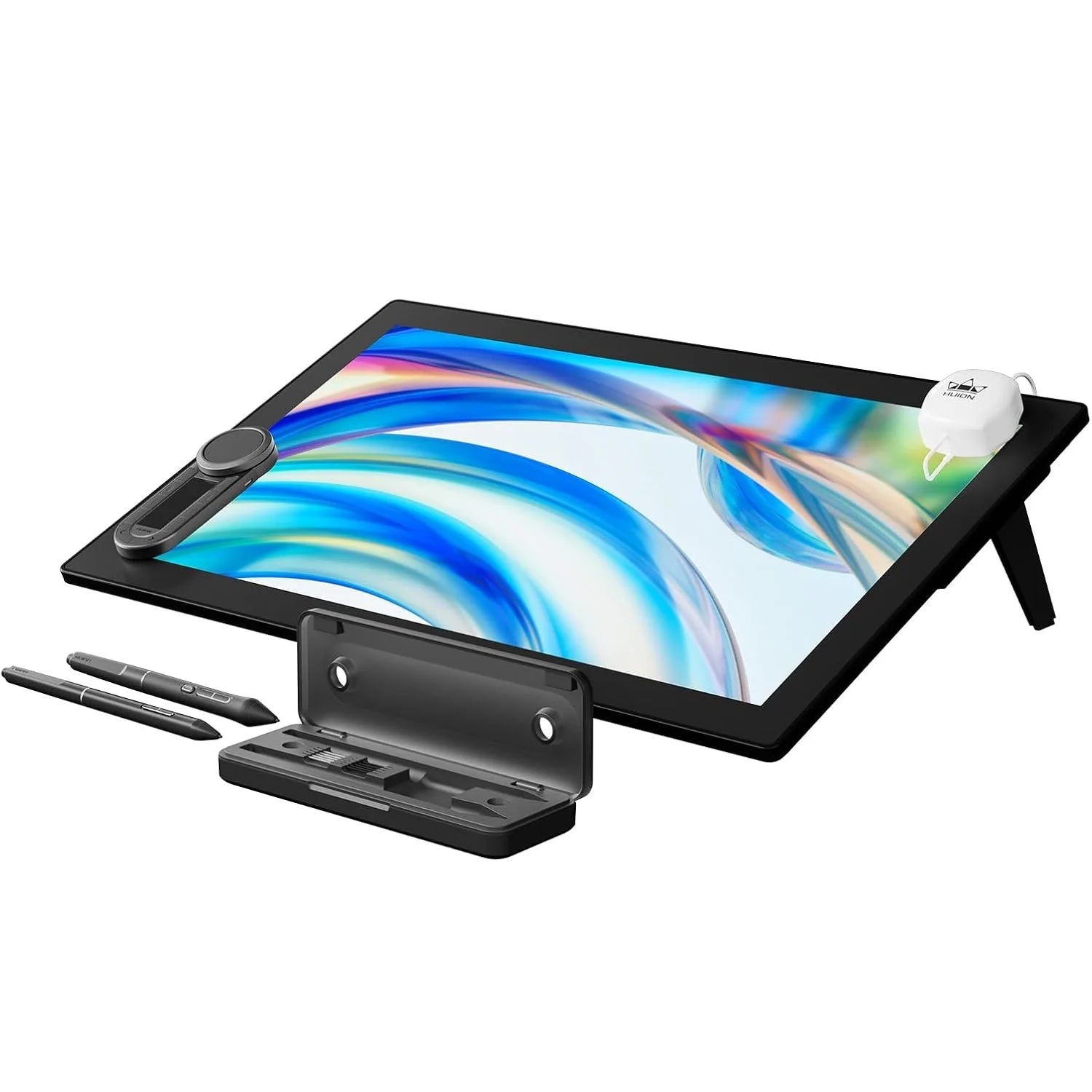 HUION KAMVAS Pro 24 (Gen 3) 4K UHD Touch Drawing Tablet with Screen, Pentech 4, 16K Pressure Levels, Pen Display with Dual Pen