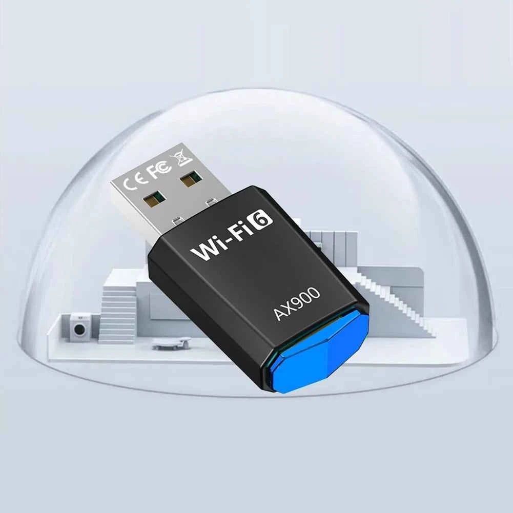 AX900 Driver-Free Wireless Network Card Dual-Band WiFi 6 USB Adapter 900Mbps WiFi Adaptador 2.4G&5GHz for Laptop Windows 7 10 11