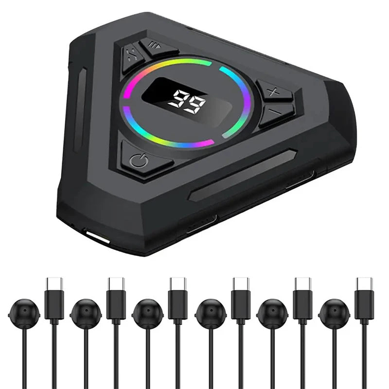 Automatic Clicker Tapper with Adjustable Speed – Silent Auto Click Device with Digital Display & RGB Light for Gaming, Shopping & Live Streaming