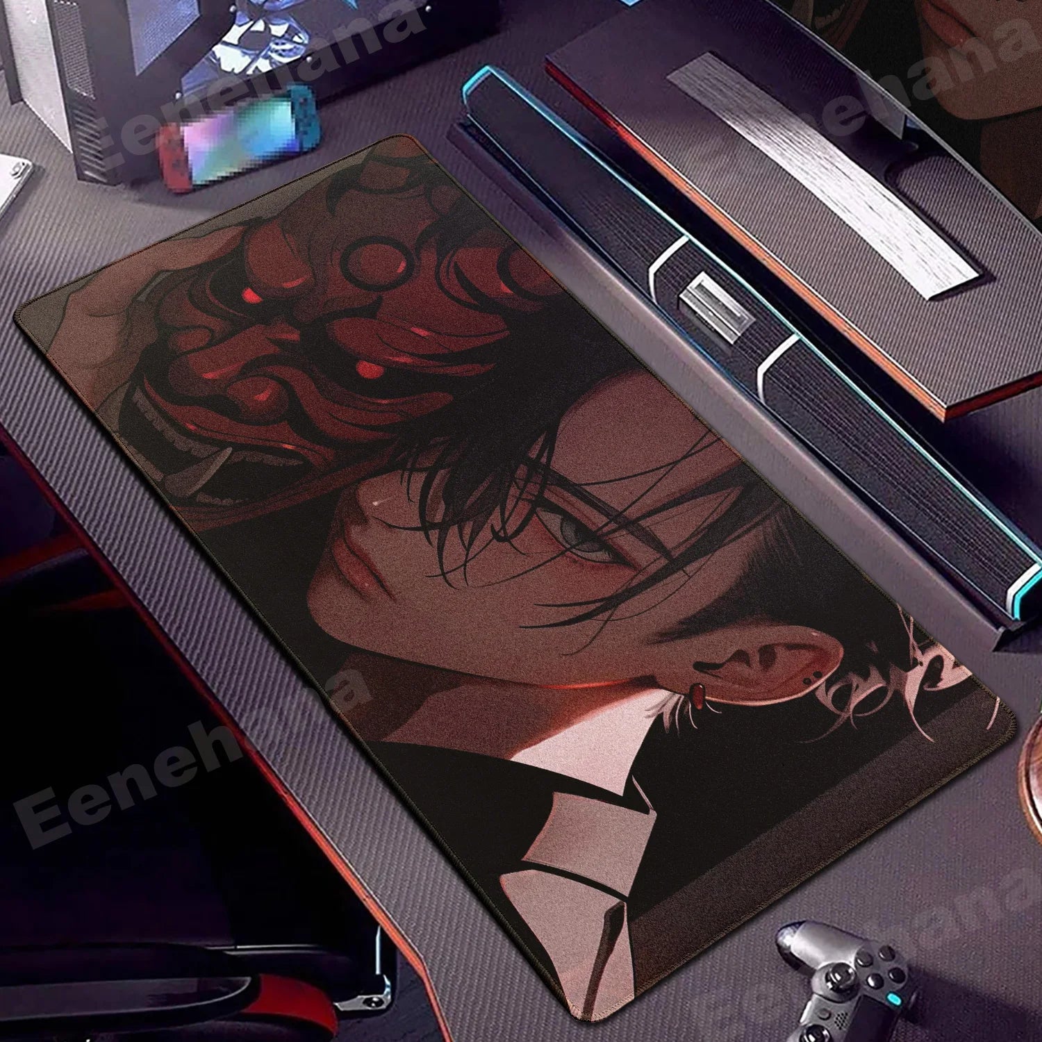 Janpanese Mask Girl Mouse Pad 90x40CM non-slip Gaming Mousepad Gamer E-Sports Mouse Mat Game Mechanical Keyboard XXL Desk Mat - WinSupport Tech