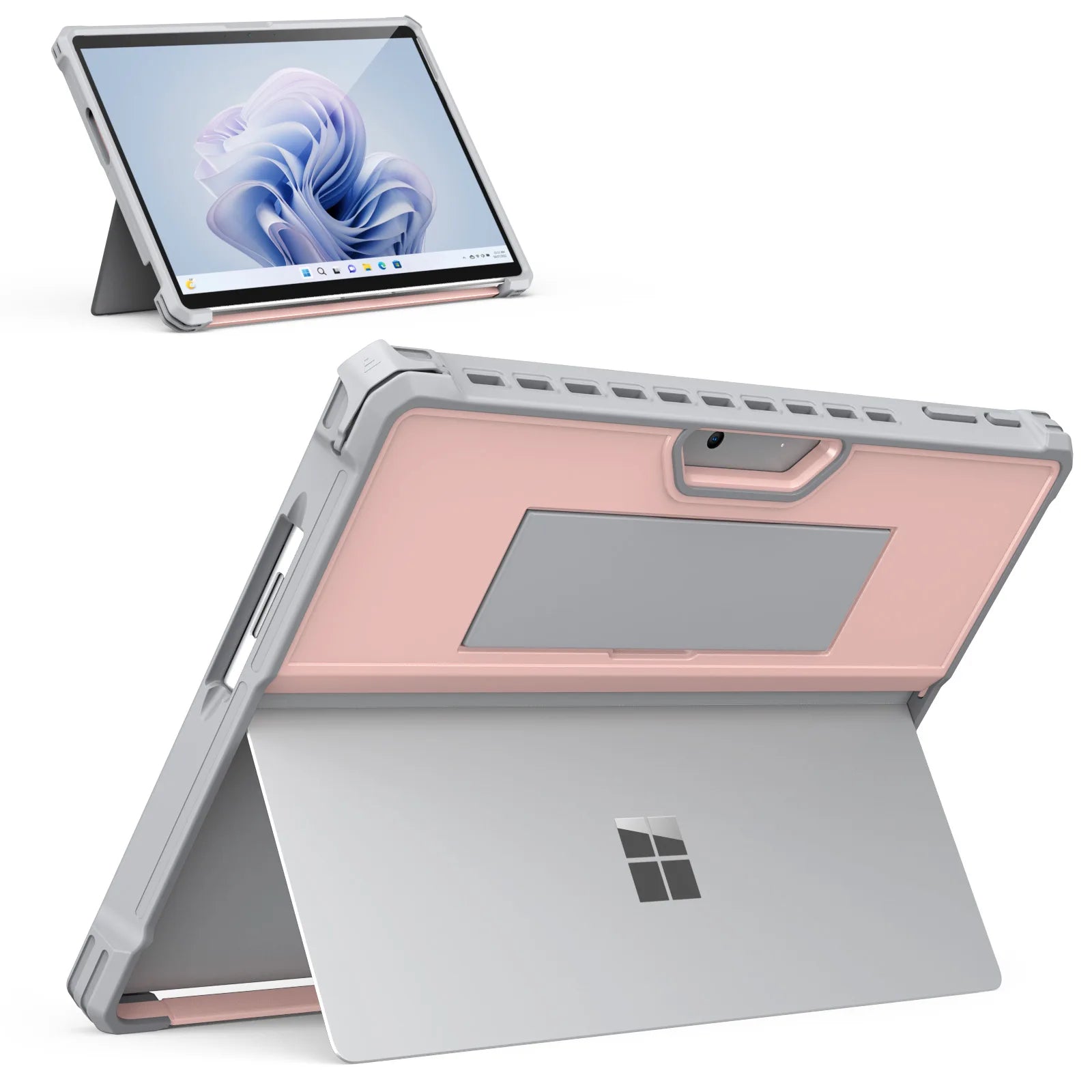 All-in-One Protective Cover Case For Microsoft Surface Pro 9 8 7 7plus 6 5 4 12.3'' Go 2 3 with Pen Holder Hand Strap