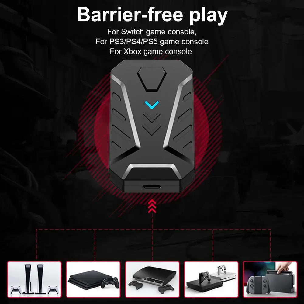 Gaming Keyboard And Mouses Combo With Converter Build In ForNintendo SwitchPS4 XboxConsoles