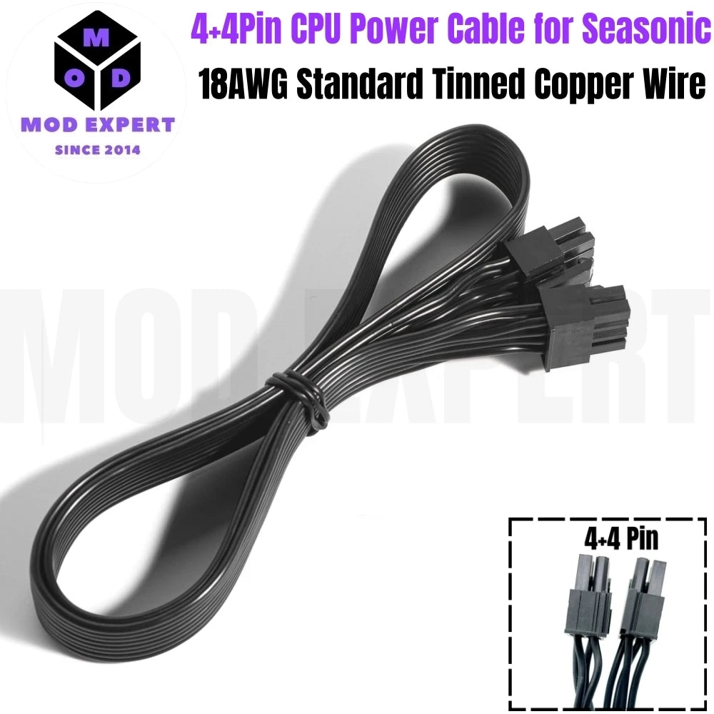 Modular Power Cable for Seasonic X-850, X-750, X-650 KM3 Power, GPU PCIe 8Pin 6+2Pin, CPU 4+4Pin, SATA Molex IDE 4Pin, 24Pin Net