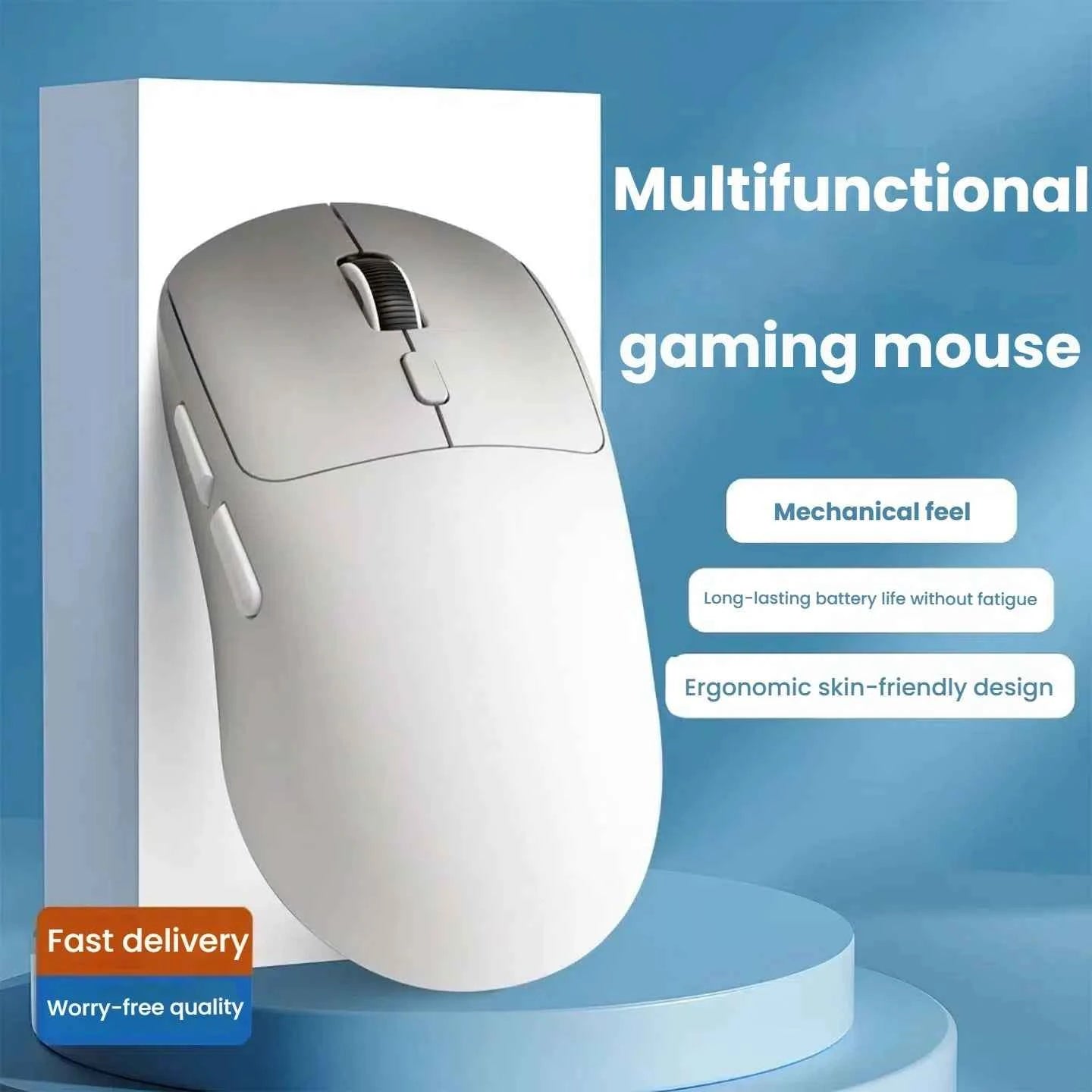 New M348 Wireless Bluetooth Lightweight Esports Game Mouse 6400DPI Mobile Battery Long Battery Life 2.4GHz Wireless Receiver