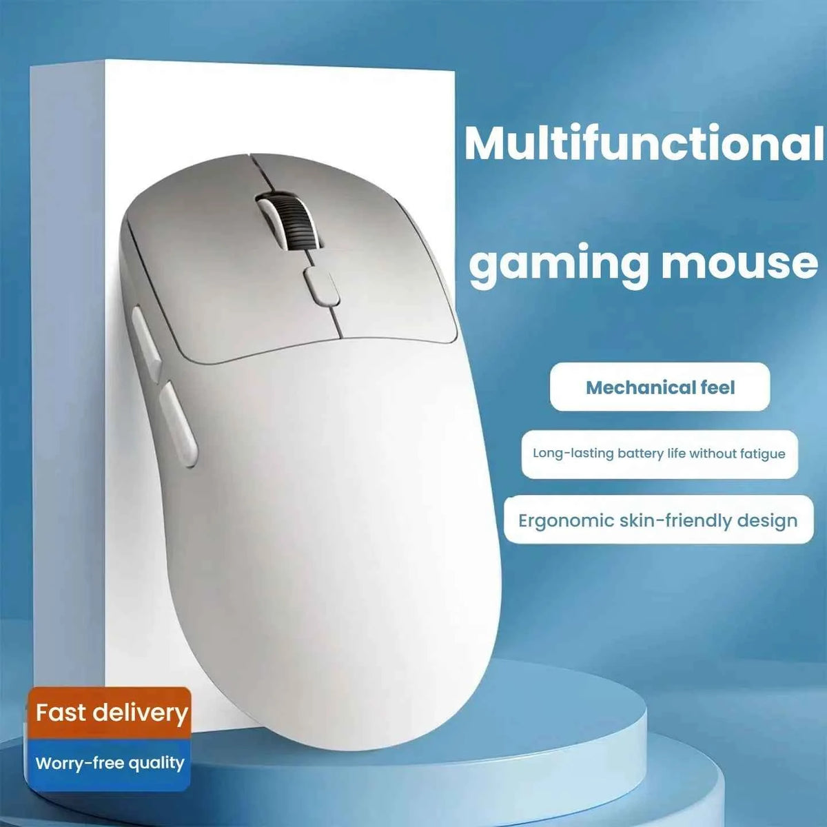 New M348 Wireless Bluetooth Lightweight Esports Game Mouse 6400DPI Mobile Battery Long Battery Life 2.4GHz Wireless Receiver
