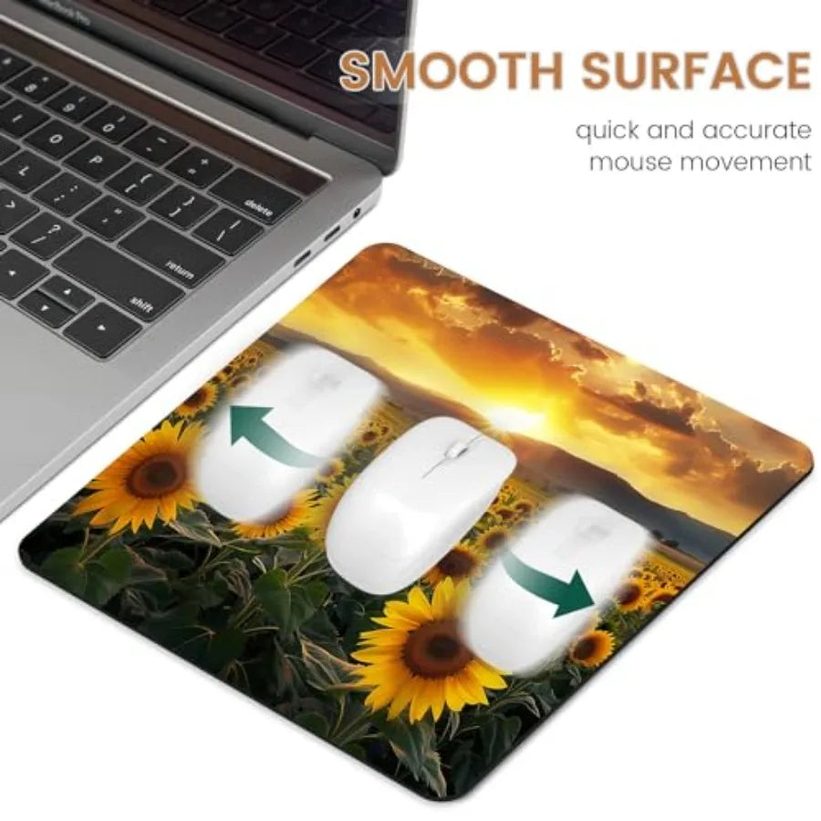 Mouse Pad, Non-Slip Rubber Base Mouse Mat Mousepad Waterproof Gaming Mouse Pad for Wireless Mouse, Computers Laptop Home Office