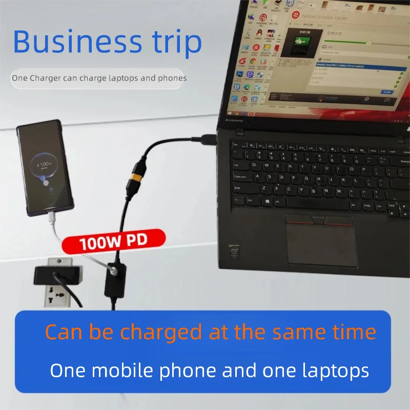 330W GaN Charger For Lenovo/Dell/HP/Asus/Razer/MSI/Macbook/Acer/Xiaomi Notebooks Mobile IPhone16 17  100W USB Type C PD Charger.