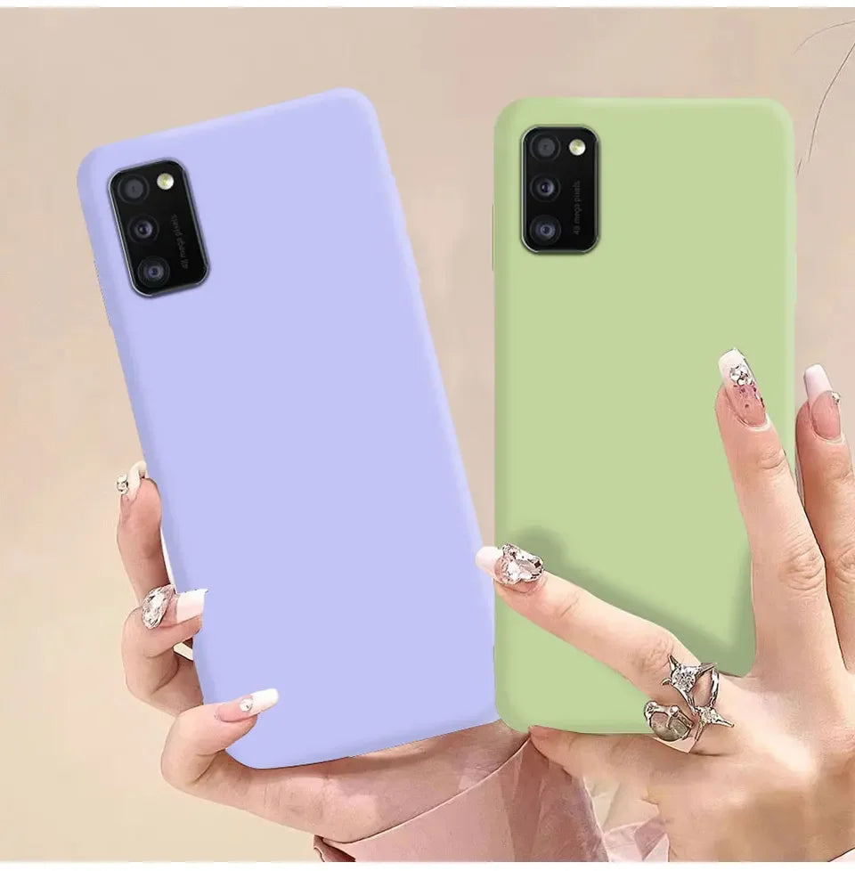 Liquid Soft Silicone TPU Case For Samsung Galaxy S20 S21 S22 S23 Plus Note 20 Ultra S21 FE 5G Back Cover Cases
