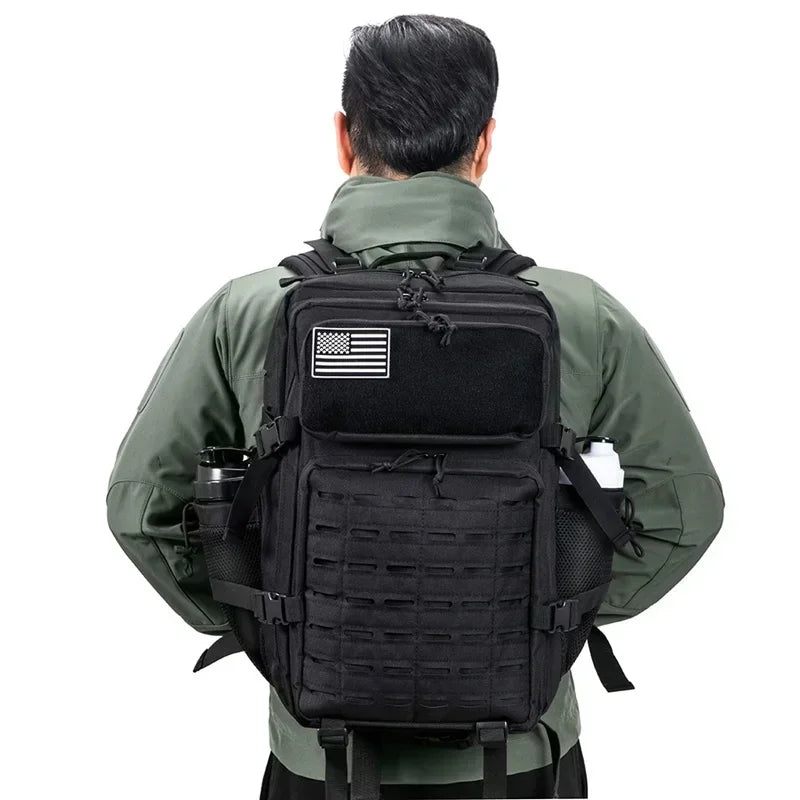 25L/45L Men's and Women's Tactical Backpacks , Outdoor Activities, Small School Backpacks with Water Bottle Holder