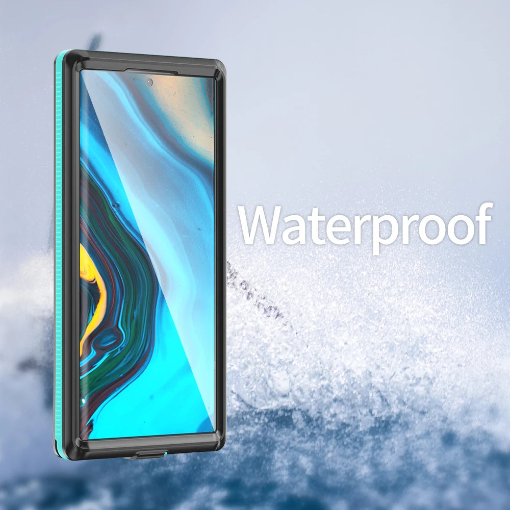 IP68 Waterproof Diving Swim OutdoorSport TPU Armor Cover Case For Samsung Galaxy S22 Ultra Plus S21 S20 Note 20 Ultra Note 10
