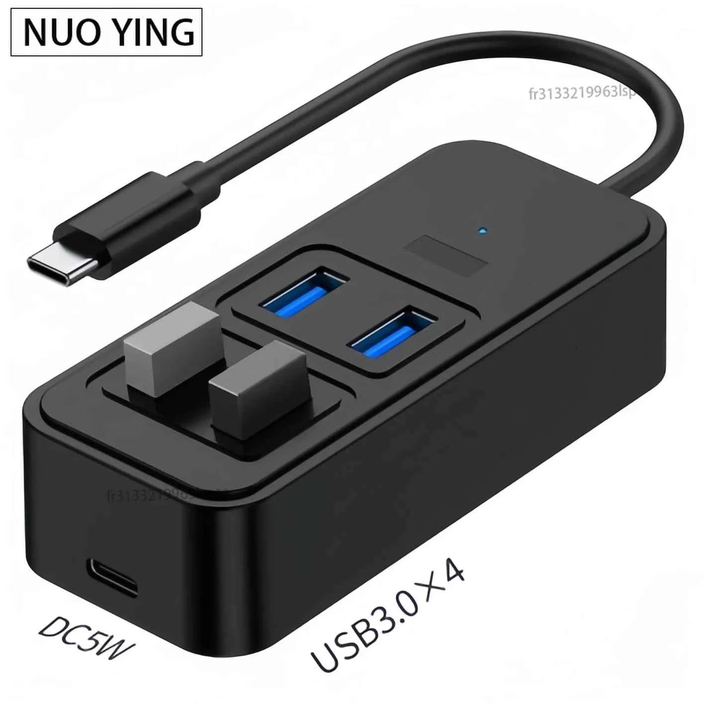 Type-C to 4x USB 3.0 Hub High Speed Adapter for Laptop, Hard Drive and More