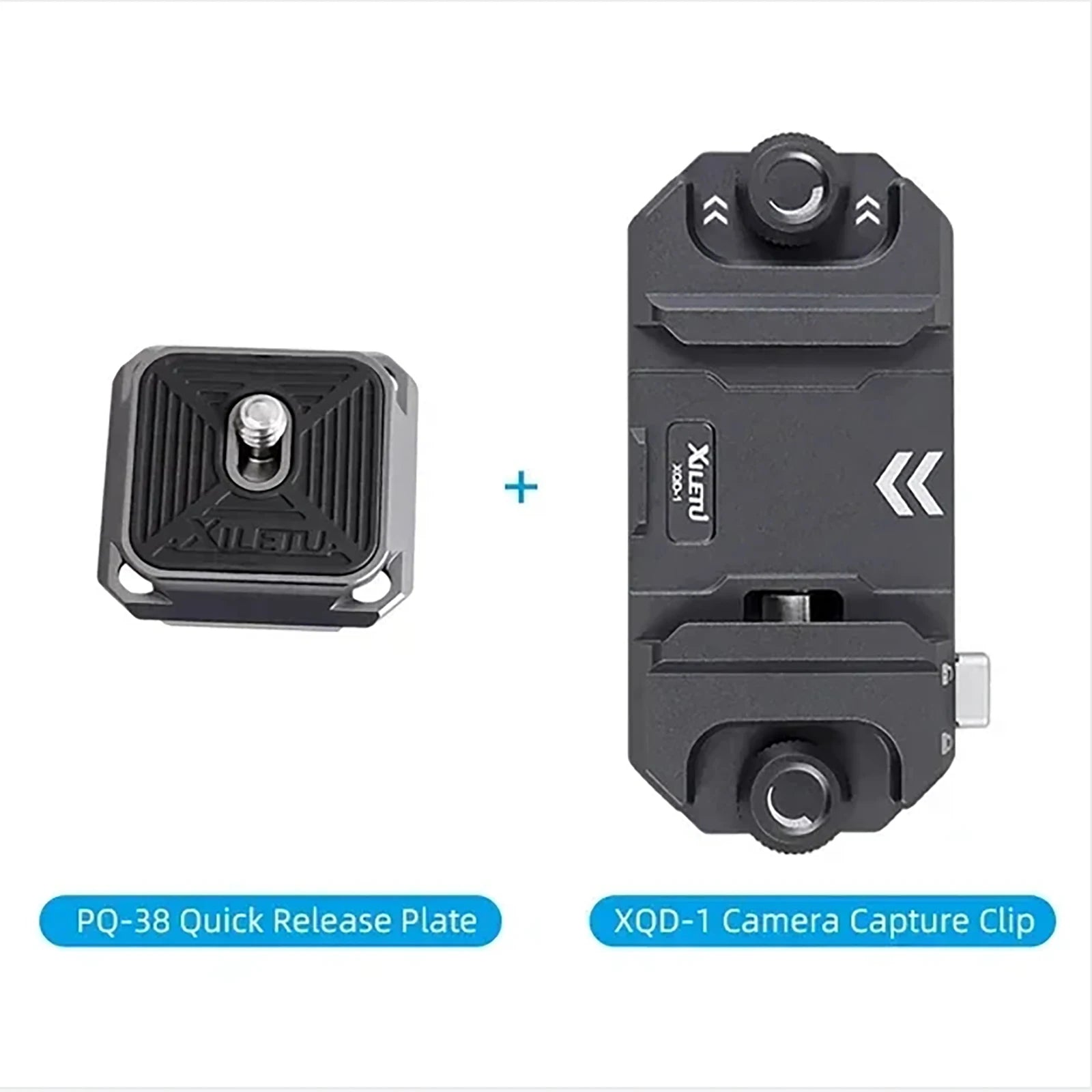 Backpack Quick Release Plate Clip Camera Quick Switch Tripod Slider Installation Adapter Camera Clip w/ Arca Swiss for Backpack