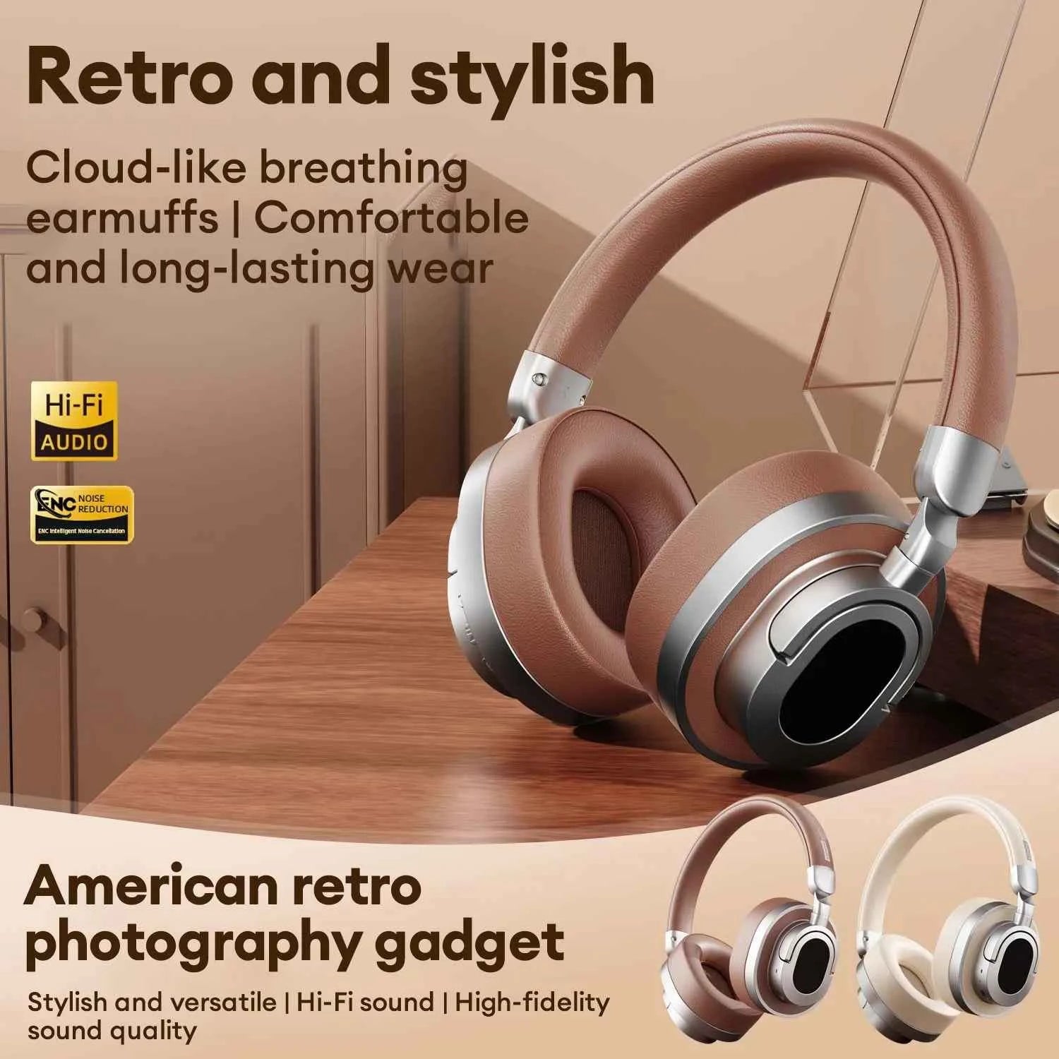 Lenovo LE602 Bluetooth 6.0 Earphones HD Call ENC Noise Reduction Headset HiFi Sound Wireless Ultra Low Latency Gaming Headphones