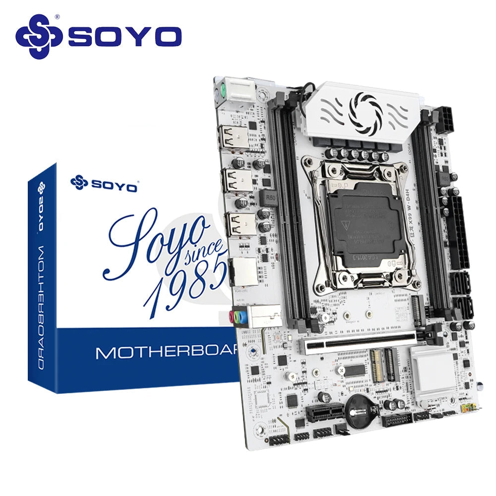 SOYO World Premiere X99 Gaming Motherboard Supports Xeon E5 Series CPU Dual Channel DDR4 M.2 NVME PCIE3.0 SATA for Desktop Host - WinSupport Tech