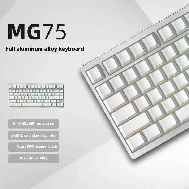 IROK MG75 PRO Mechanical Keyboard Magnetic Switch Hot Swap Aluminum RT0.005 RGB 81 Keys Custom Keyboard PC Gamer Accessory Gifts