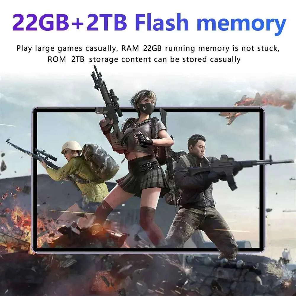 2026 5G Tablet Android 15 Brand New 11 inch 22GB RAM 2TB ROM MI Tablet Android 15 20000mAh 10Core WIFI Bluetooth Network Tablet