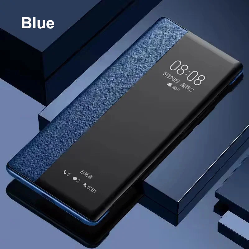 View Windows Case for Samsung Galaxy S26 S25 S24 S23 S22 S21 S20 Note 20 Ultra Plus PU Leather Smart Flip Shockproof Cover Shell