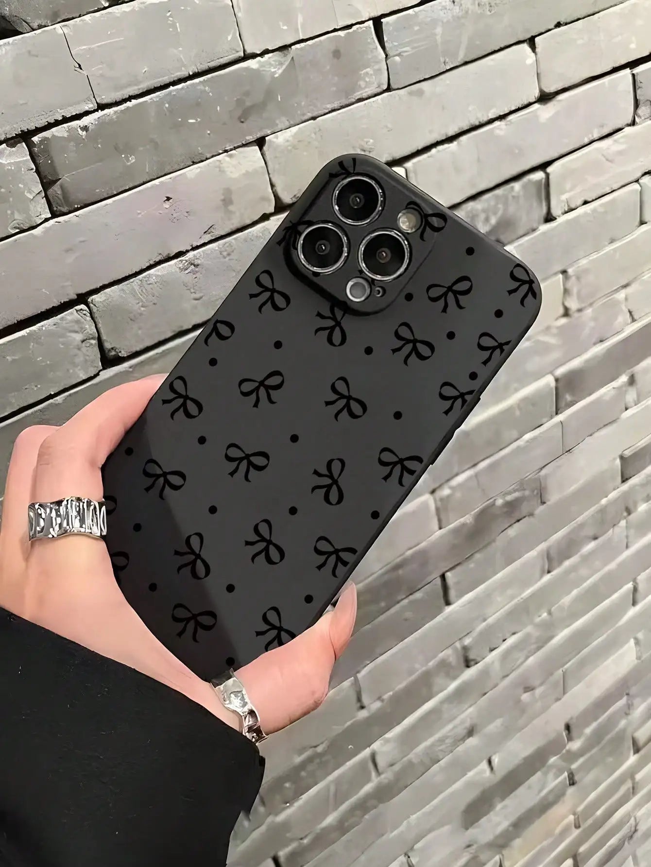 Cartoon Teeth Pattern All-Inclusive Mobile Phone Case With Built-In Lens Film Hard Shell Simple Creative Mirror Mobile Phone Case Suitable For IPhone 16/15/14/13/12/20 Pro Max Plus Anti-Fall Mobile Phone Case,Suitable For IPh
