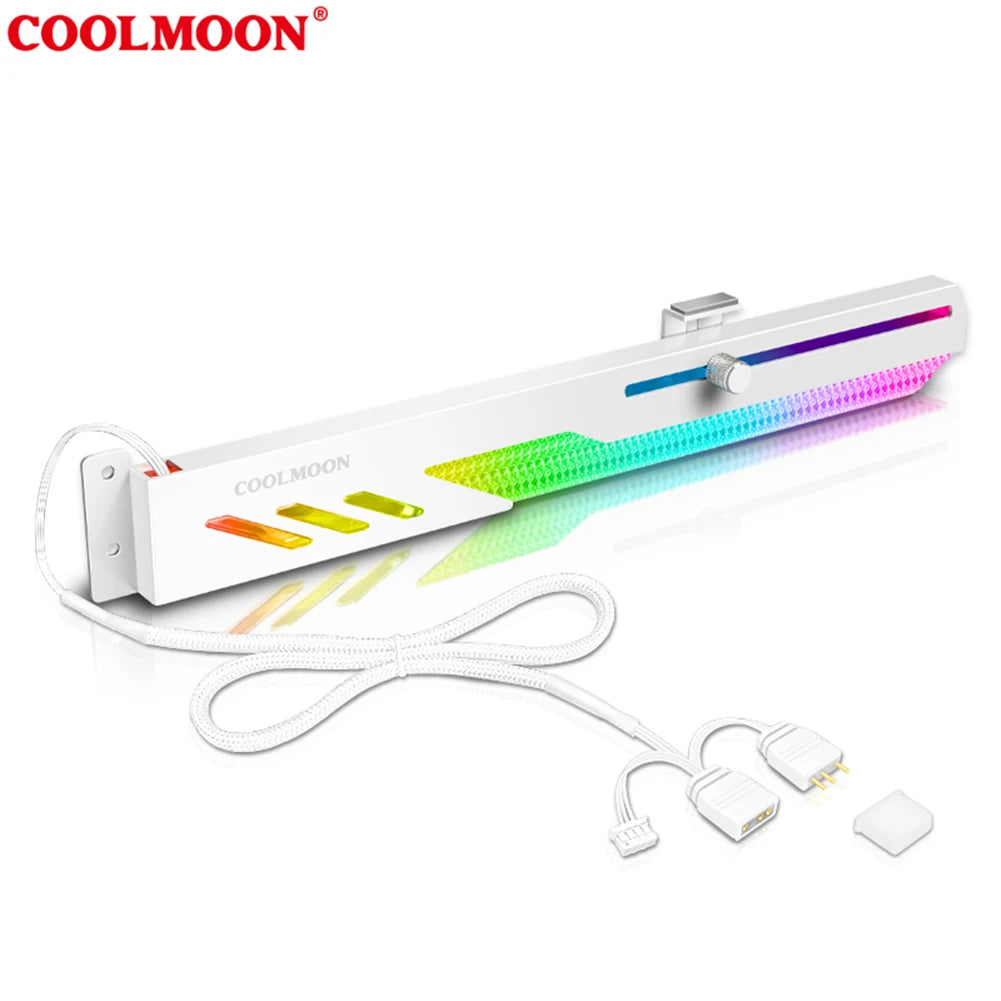 Customized Video Card Stand GT8 Horizontal Graphics Card Bracket 5V 3Pin ARGB GPU VGA Holder Desktop PC Case DIY Accessories