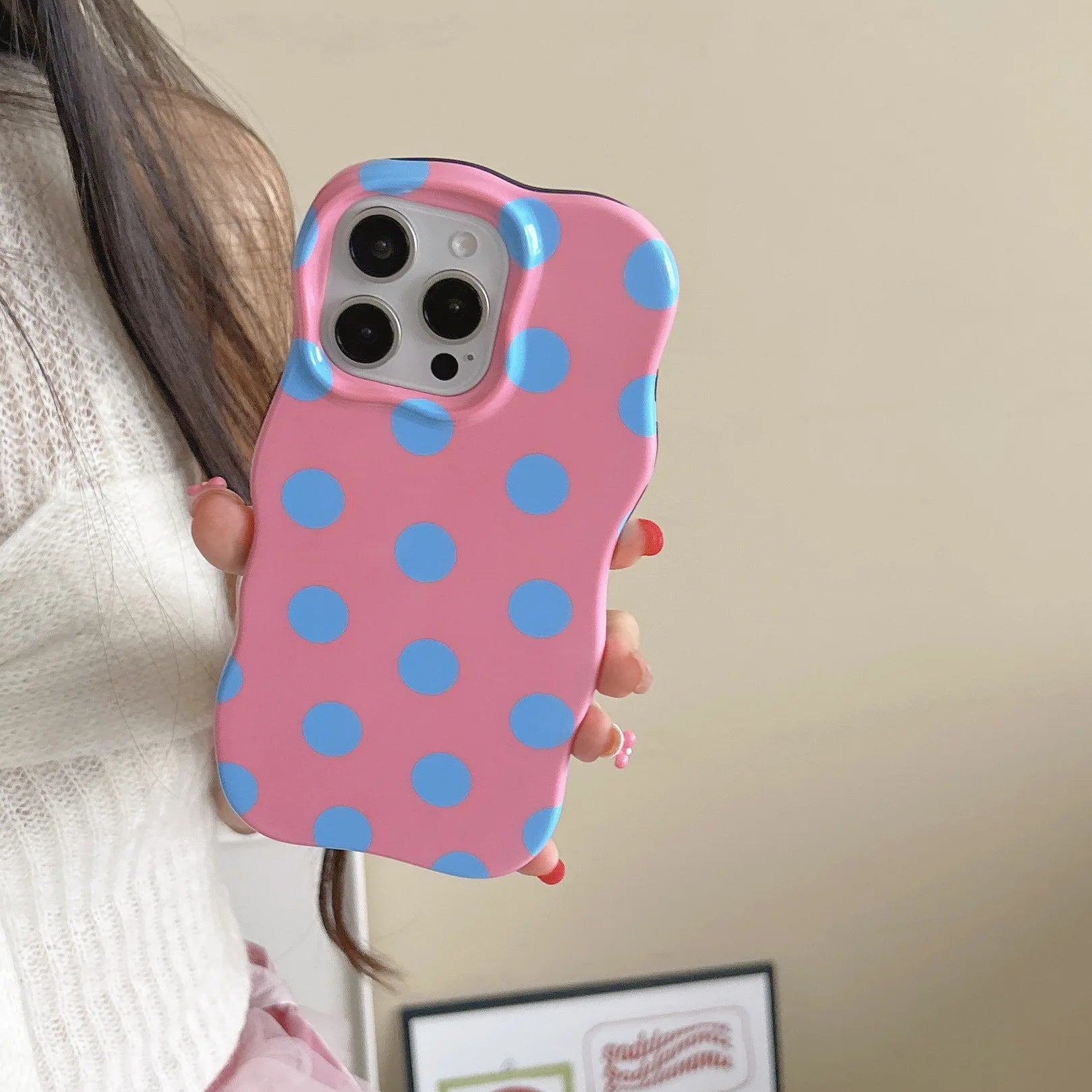 Pastel Polka Dot Phone Case - Compatible with iPhone 17 Air/16 Pro/15 Pro Max/14/13/12/11