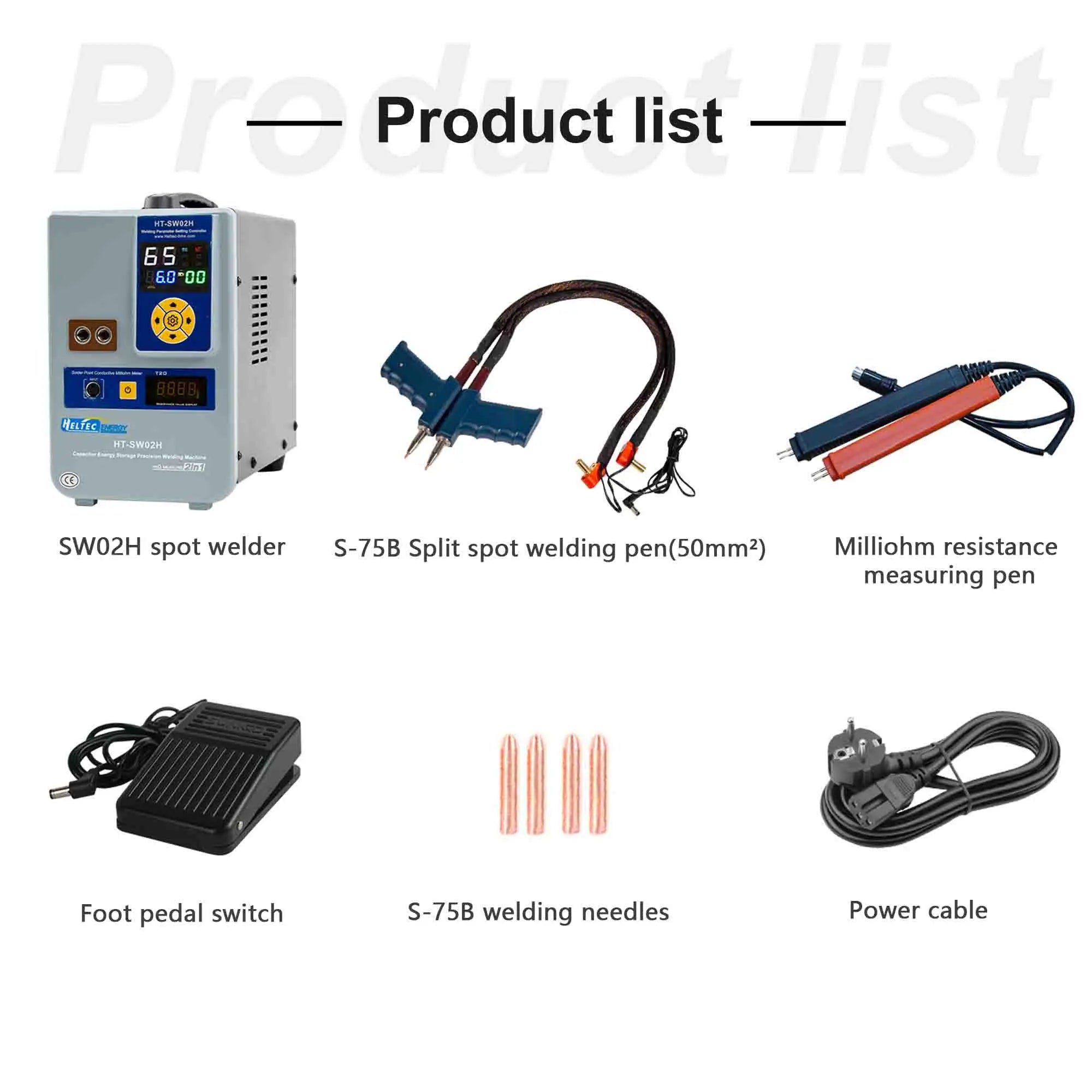 Heltec HT-SW01H/HT-SW02H 21kw/42kw Battery spot welding machine Flat Welding/Butt Welding Optional collocation air compressor