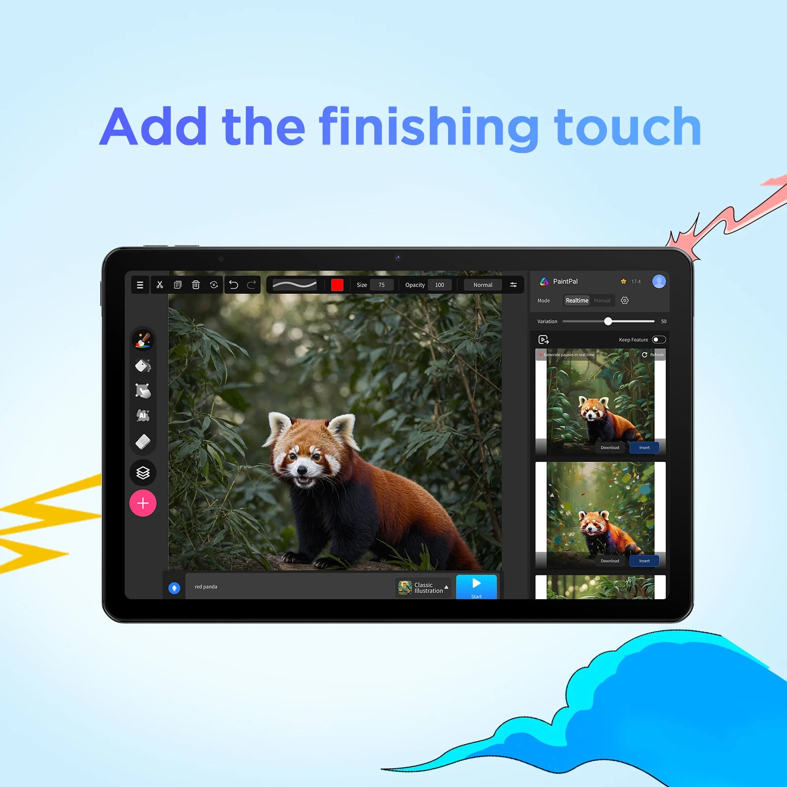 UGEE UT2 Fun Drawing Pad 6GB+128GB Full-Laminated Screen 2K Ultra HD Android 14 Tablet Drawing 7000mAh+18W 10.36 inch with Pen