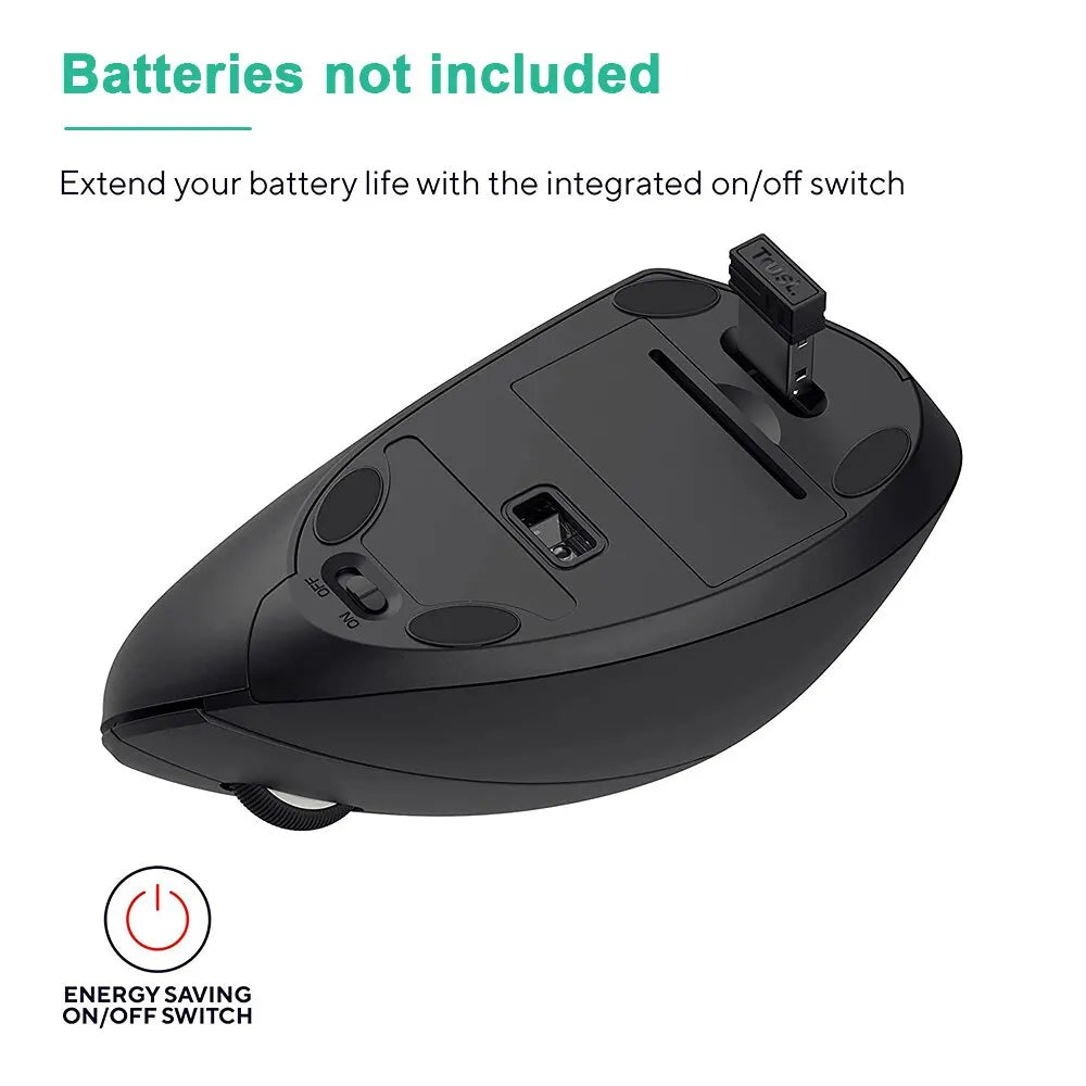 Wireless Bluetooth Vertical Mouse 800 1200 1600 DPI 6 Button Personalised Side Grip Ergonomic 2.4G Mute Gaming PC Computer Mouse