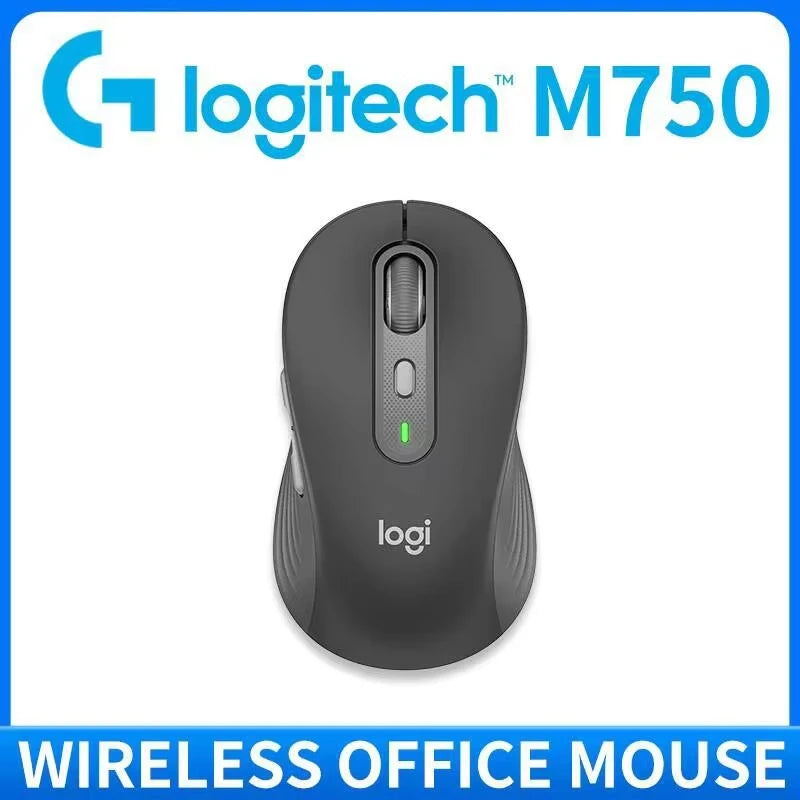 Logitech M750 Wireless Bluetooth Mouse Silent Click Comfort Shape Long Battery Life Multi Device Pairing for Mac Windows iPad