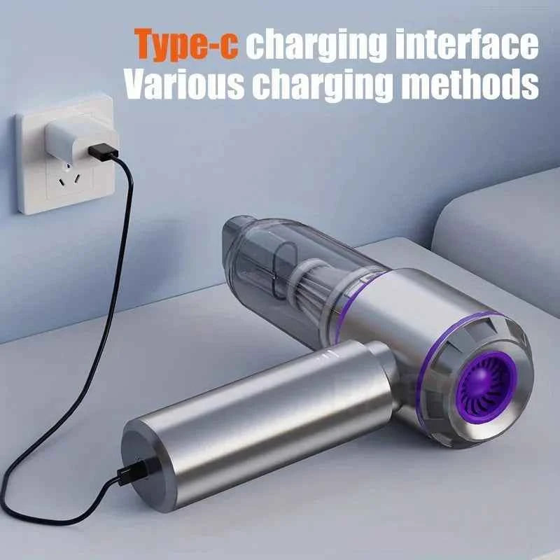 New Portable Handheld Vacuum 30000Pa Cordless Car Vacuum Cleaner With Brushless Motor 4 In 1 For Keyboard, Home, Pet And Car