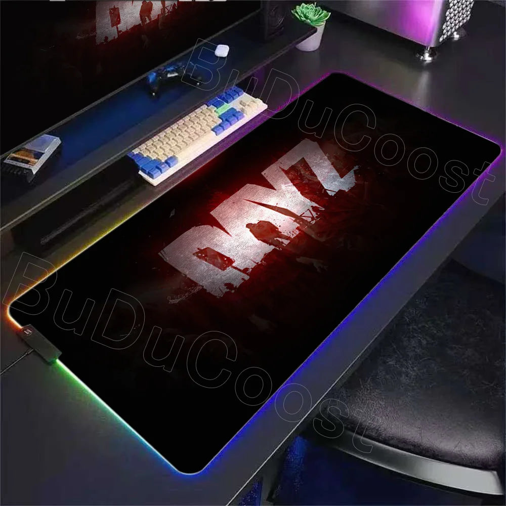 LED D-dayzs Mouse Pad Large RGB Mouse Pad XXL LED Mouse Mat Mousepads Table Pads Keyboard Mats Desk Rug with Backlit Gaming Mats