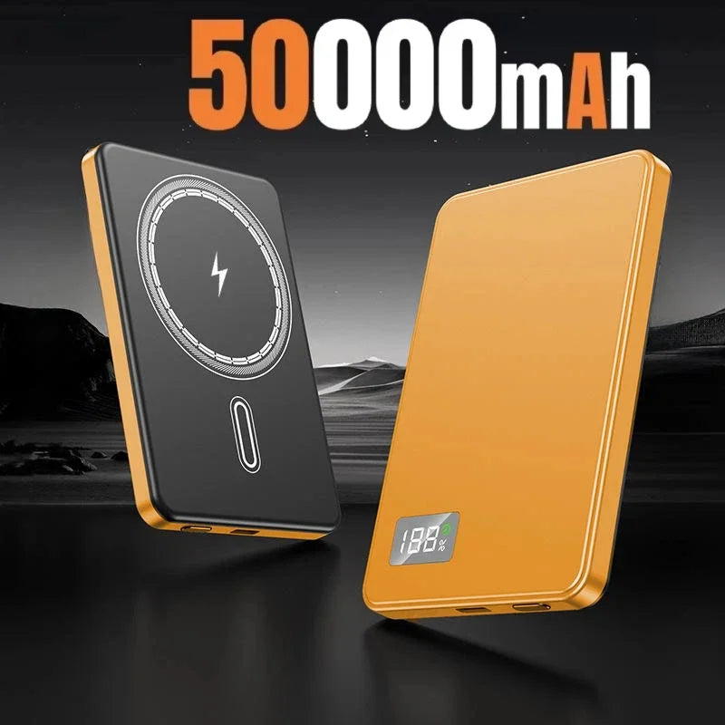 Wireless Magnetic 500000mAh Power Bank Fast Charging Portable PD22.5W External Battery for Magsafe for iPhone17 Samsung Xiaomi