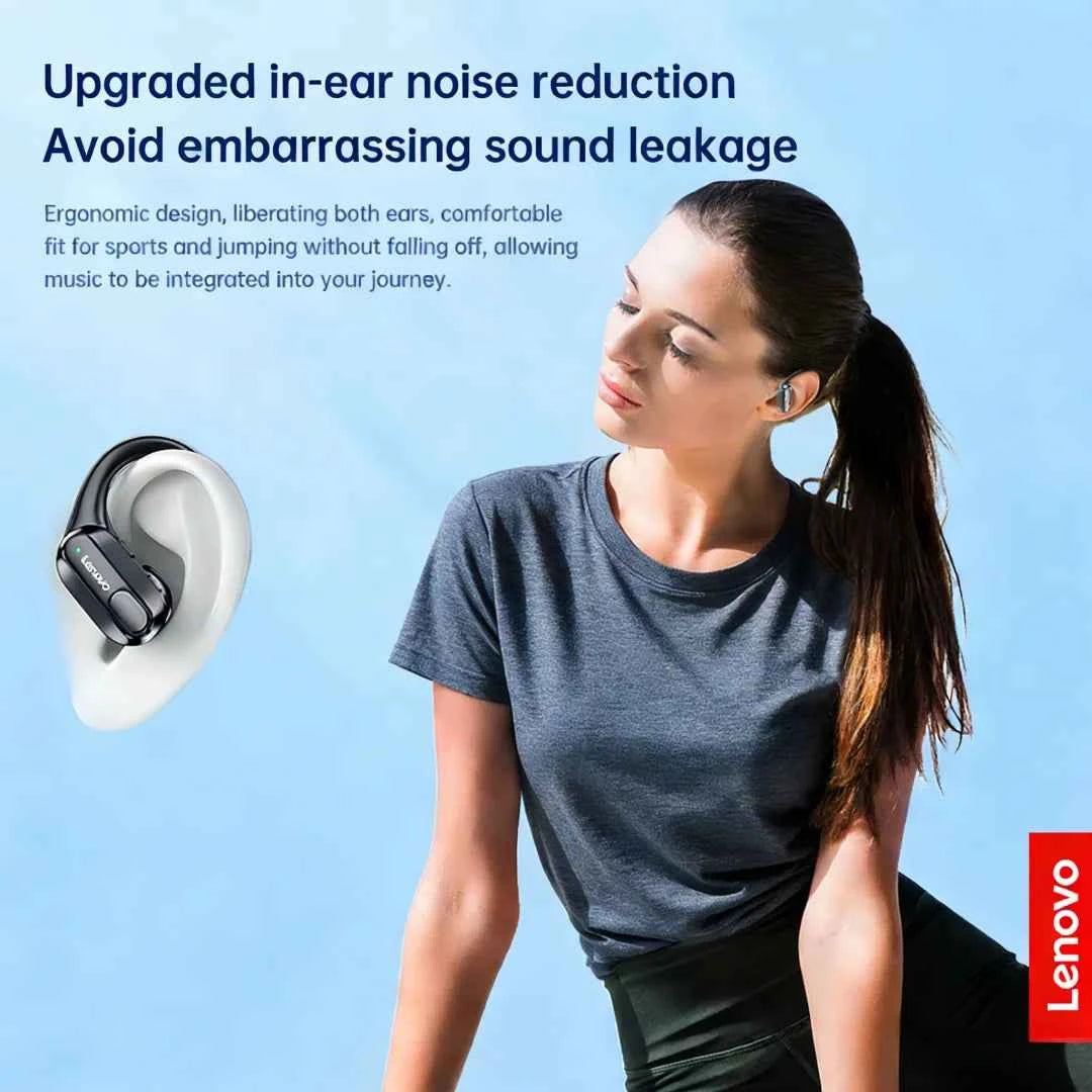 Original Lenovo XT80 Earhooks Sports Bluetooth Wireless Headsets with Mic,LED Power Display,ENC,Hifi Stereo Sound Gaming Headset