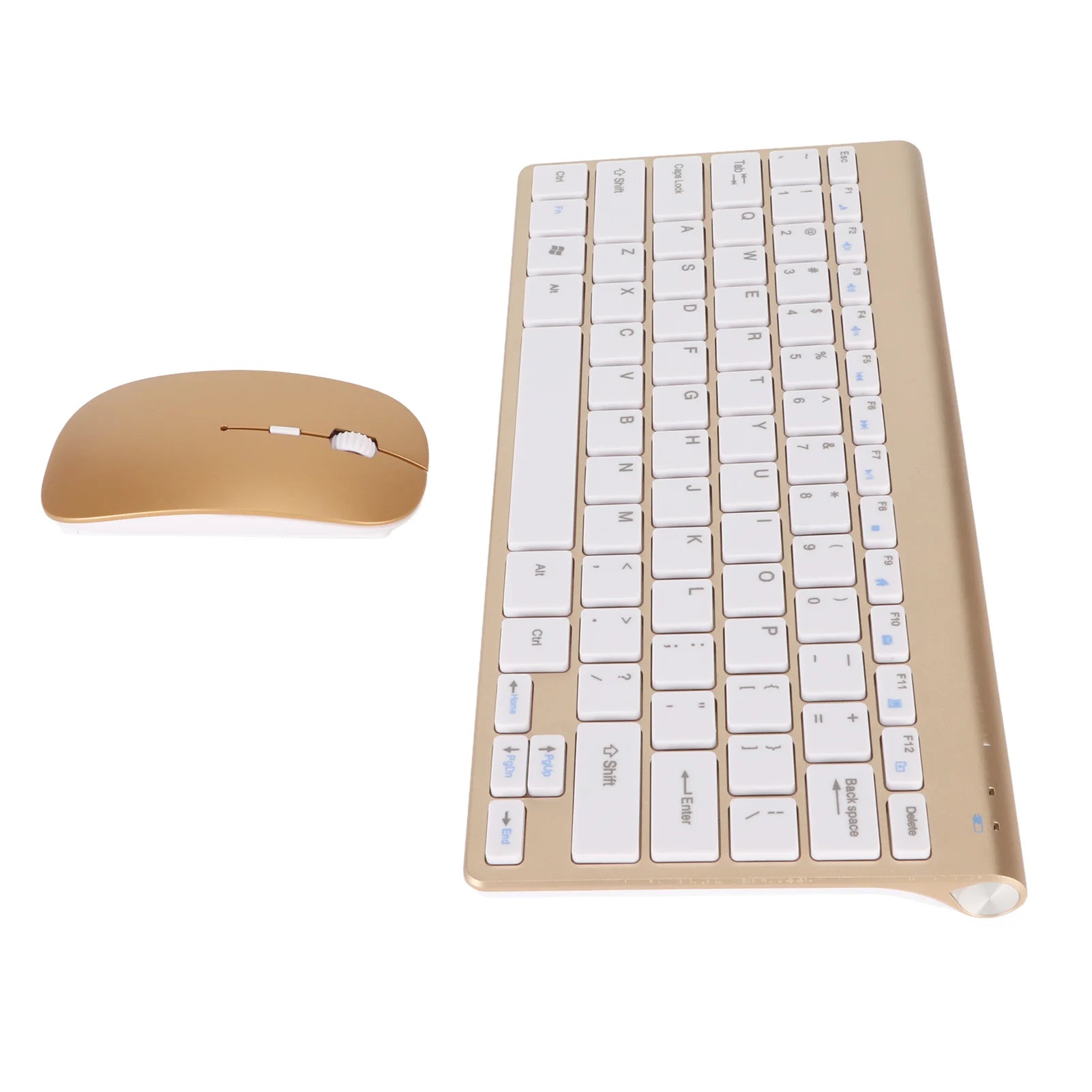 2.4G Wireless Keyboard Mouse Kit Slim Silent Smart Wireless Keyboard Mouse Set with USB Receiver For Home PC Laptop