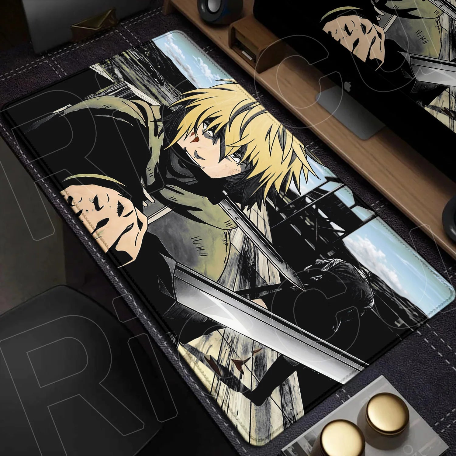 XXL Large Mousepad Vinland Saga 90x40CM Mouse Pad E-sports Gaming Keyboard Protector PC Accessories HD Computer carpet Desk Mat