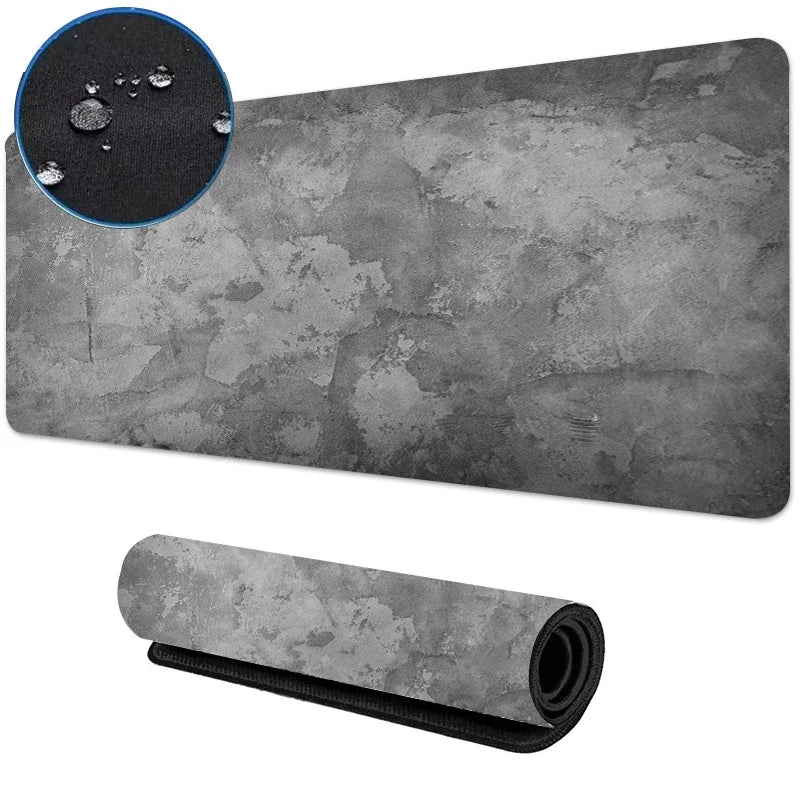 900x400 Gray Textured Tarpaulin Mouse Pad Waterproof Mat Gaming Accessories Control MousePad Gamer Water Proof Cloth Desk Mat