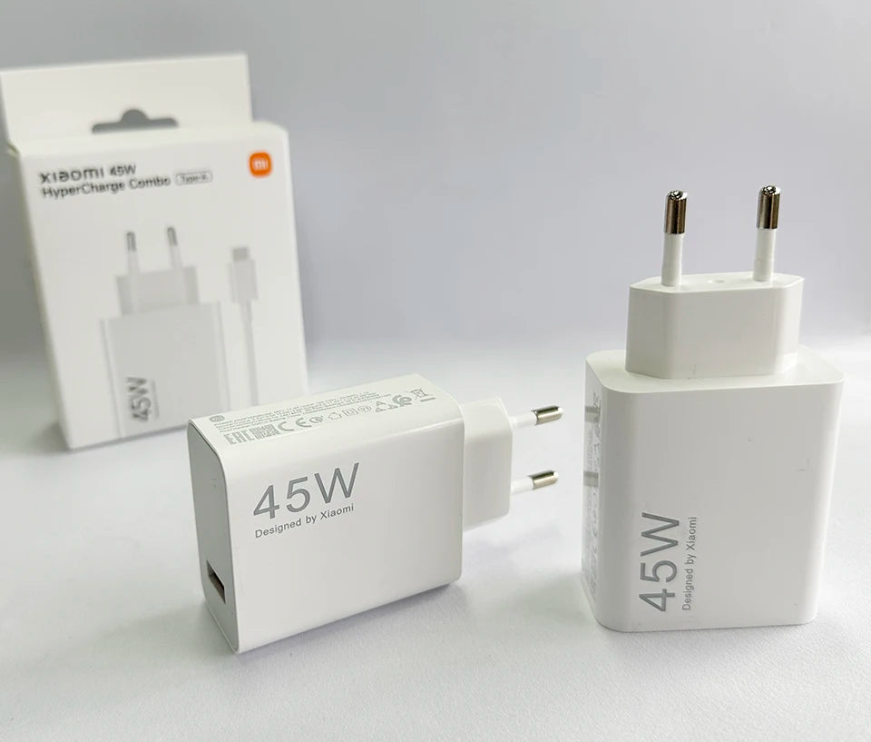 Original XIAOMI Charger 45W 33W Fast Turbo Charge Cable Usb C Travel Adapter Mi 11 10t Pro 10 11s Poco M7 X7 X5 X3 Redmi Note 15