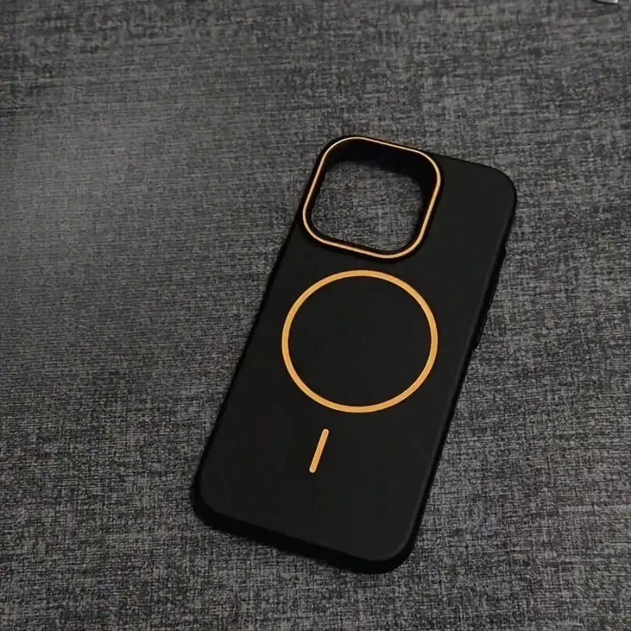 Ultra thin color blocking phone case, magnetic wireless charging, compatible with iPhone 17E, 16, 15, 14, 13 Pro Max