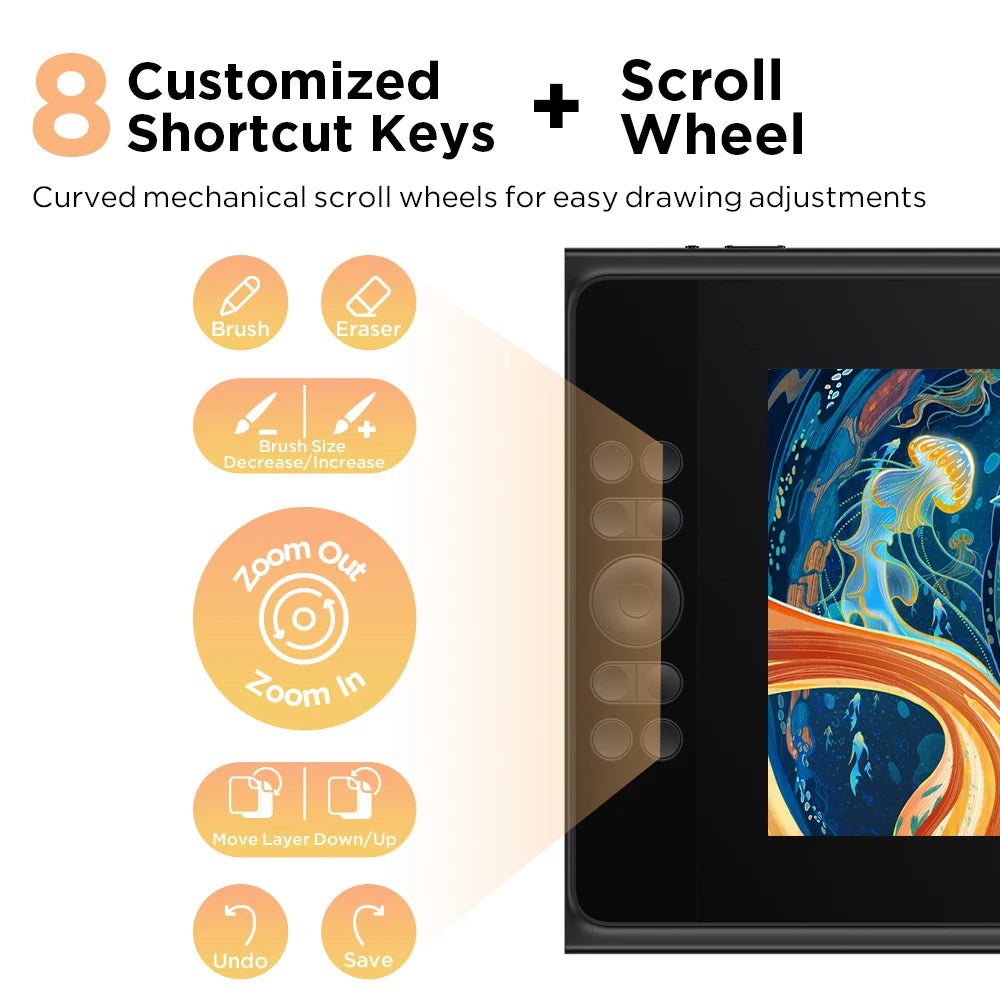 Ugee UE12 & UE12 Plus Drawing Tablet Graphic Table  Draw Display Digital Board Writing Pad Monitor for PC Windows Design Android