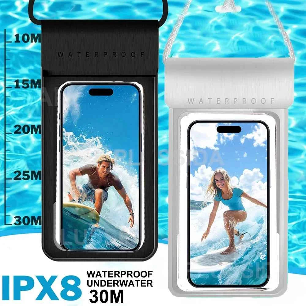 IPX8 Universal Waterproof Bag Cell Phone Pouch Case Water Proof Underwater Dry Bag For iPhone 17 Pro Max 16 Xiaomi Samsung Cover