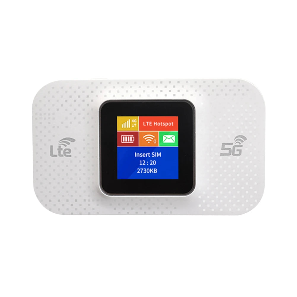 4G/5G LTE Wireless WiFi Router 150Mbps Colorful LED Display Mobile WIFI Router MiFi Modem Mobile Wifi Hotspot with Sim Card Slot